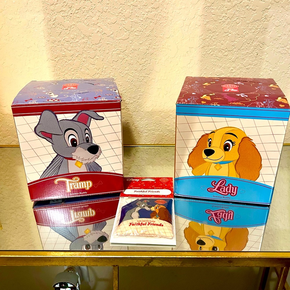 Scentsy Buddies Lady & the Tramp plus scent pouch